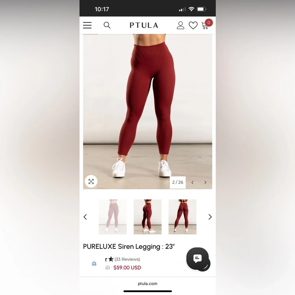 NWT Ptula PURELUXE Siren Legging : 23 - Picture 7 of 7
